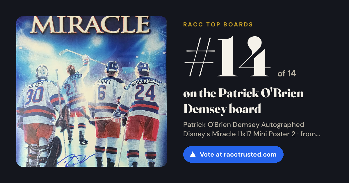 Share card: #14 of 14 on the Patrick O'Brien Demsey board