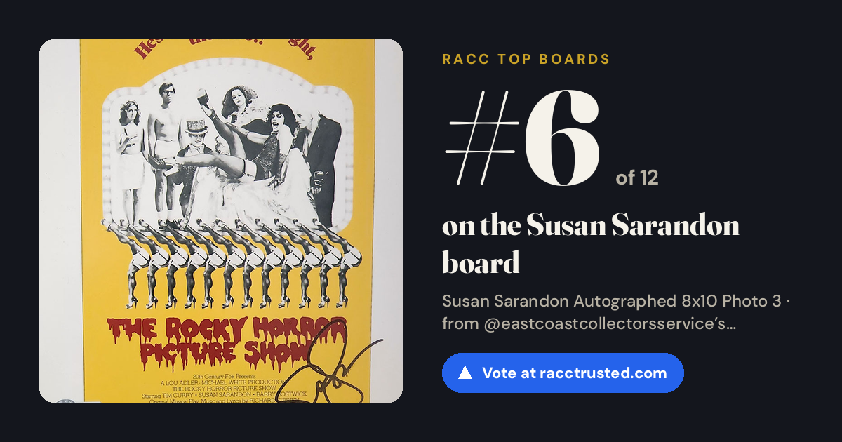 Share card: #6 of 12 on the Susan Sarandon board