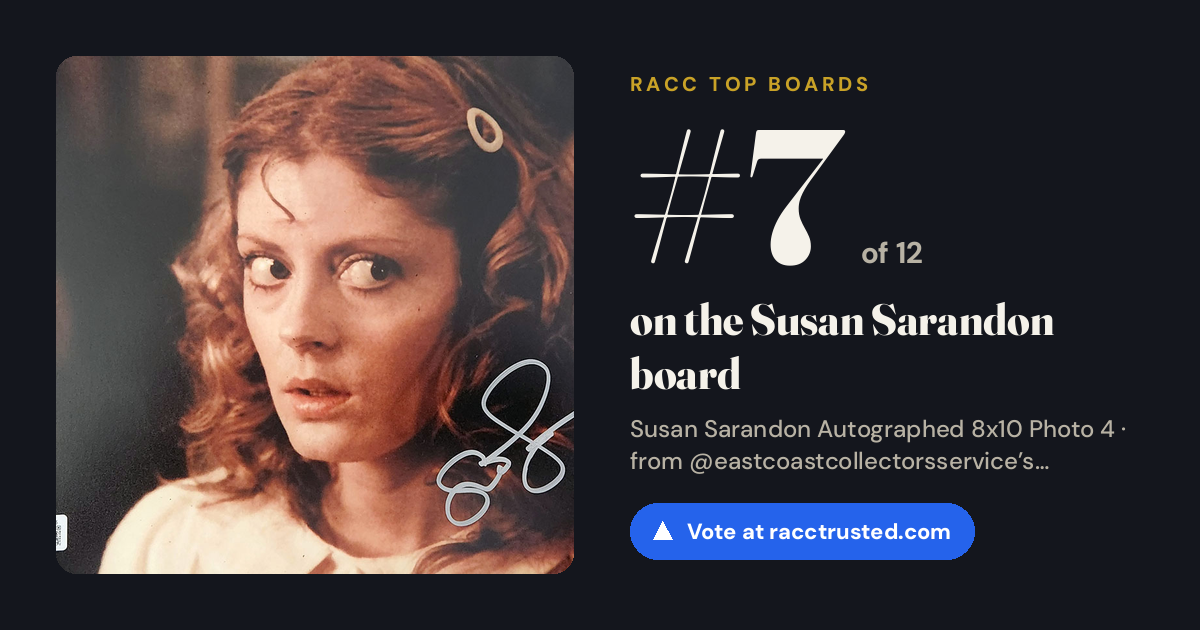 Share card: #7 of 12 on the Susan Sarandon board