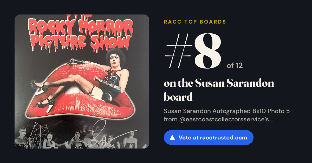 Share card: #8 of 12 on the Susan Sarandon board