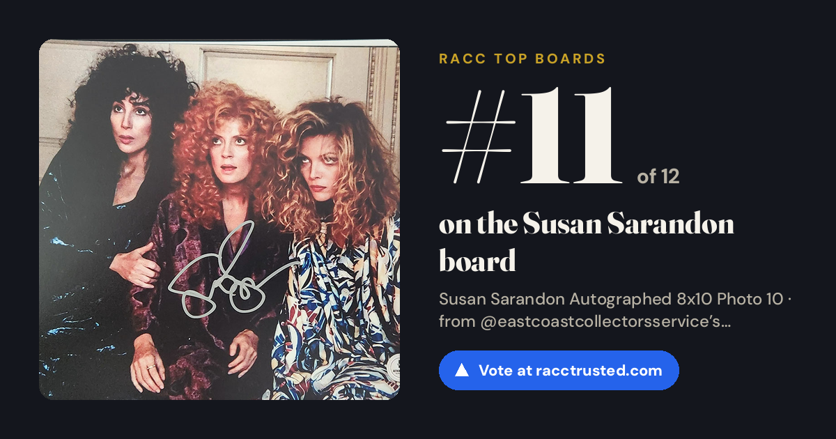 Share card: #11 of 12 on the Susan Sarandon board