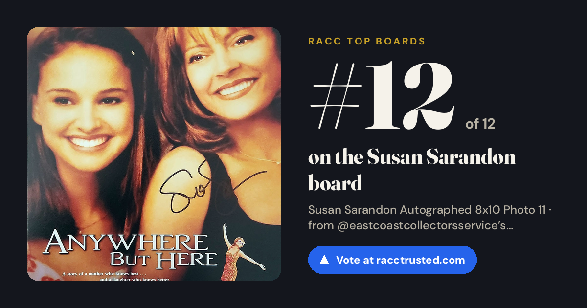 Share card: #12 of 12 on the Susan Sarandon board