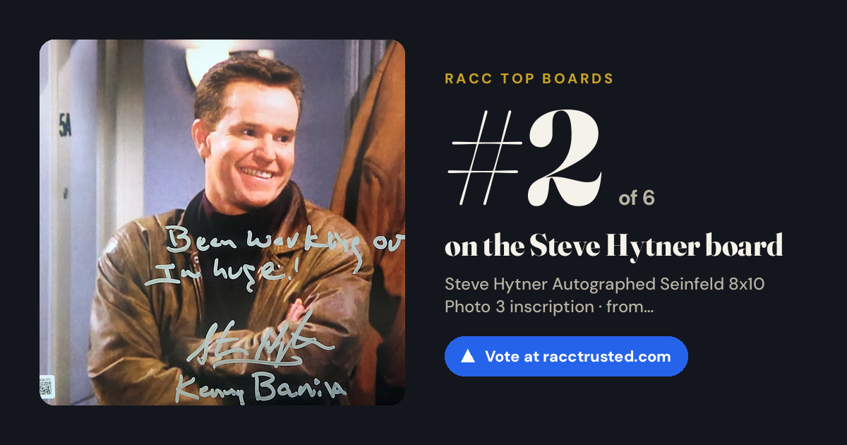 Share card: #2 of 6 on the Steve Hytner board