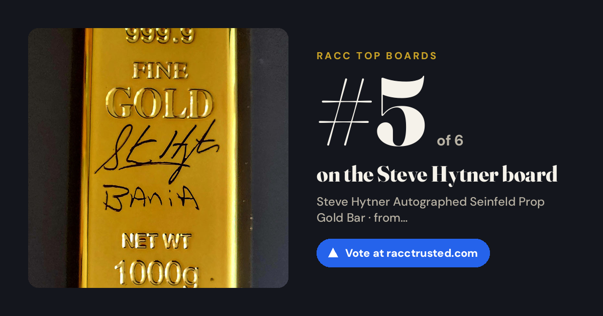 Share card: #5 of 6 on the Steve Hytner board