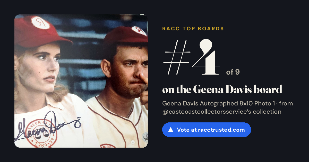 Share card: #4 of 9 on the Geena Davis board