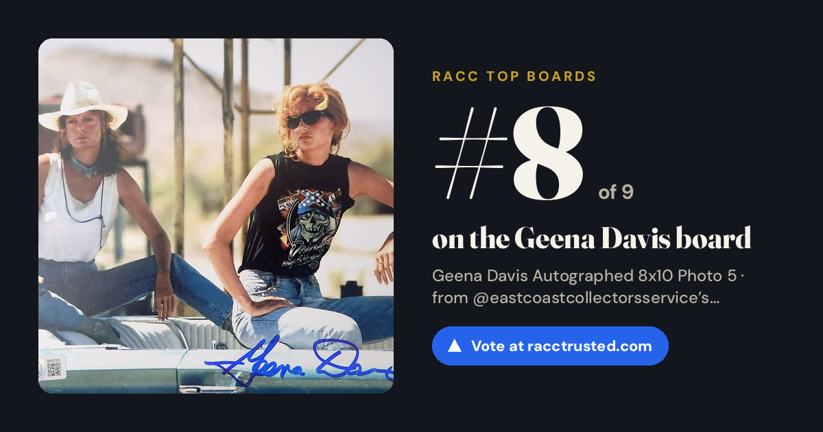 Share card: #8 of 9 on the Geena Davis board