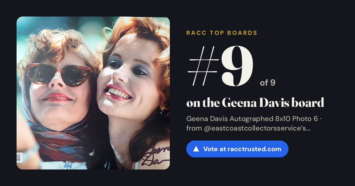 Share card: #9 of 9 on the Geena Davis board
