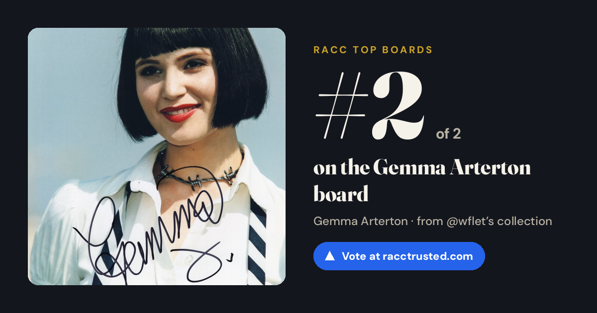 Share card: #2 of 2 on the Gemma Arterton board