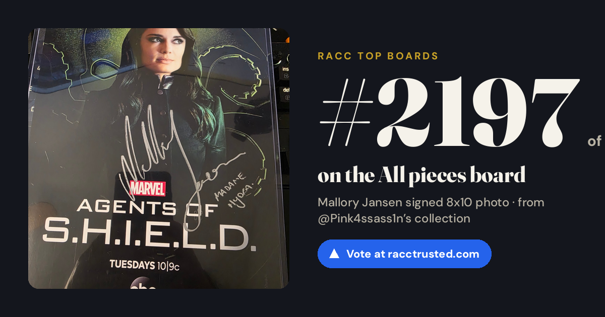 Share card: #2197 of 2212 on the All pieces board