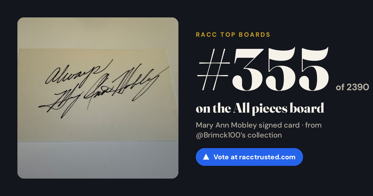 Share card: #355 of 2389 on the All pieces board