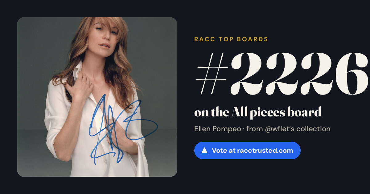 Share card: #2226 of 2228 on the All pieces board