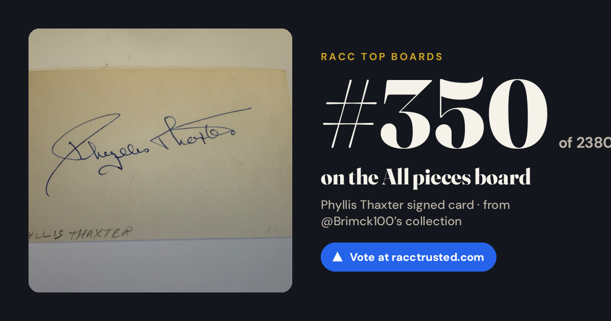 Share card: #350 of 2380 on the All pieces board