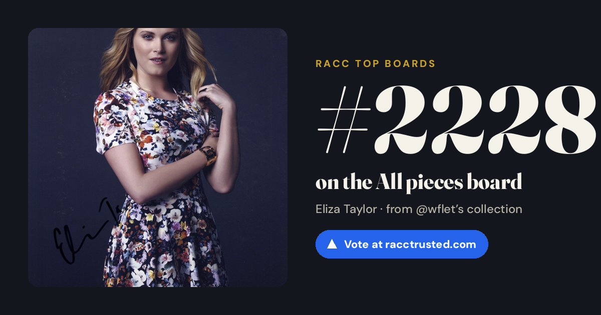 Share card: #2228 of 2228 on the All pieces board