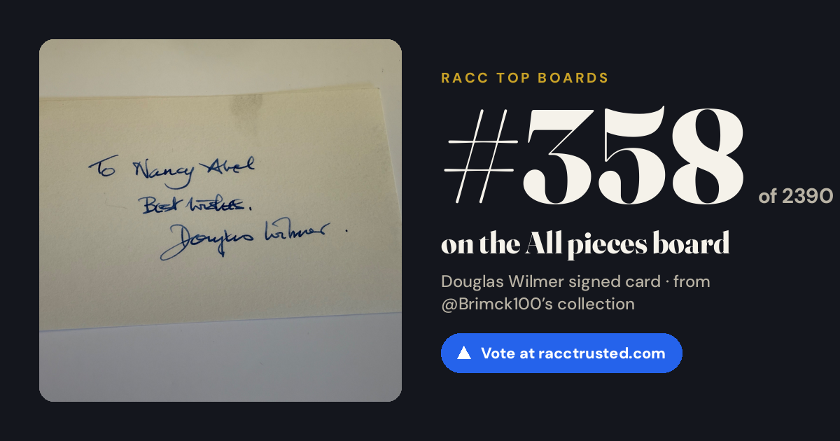 Share card: #358 of 2390 on the All pieces board