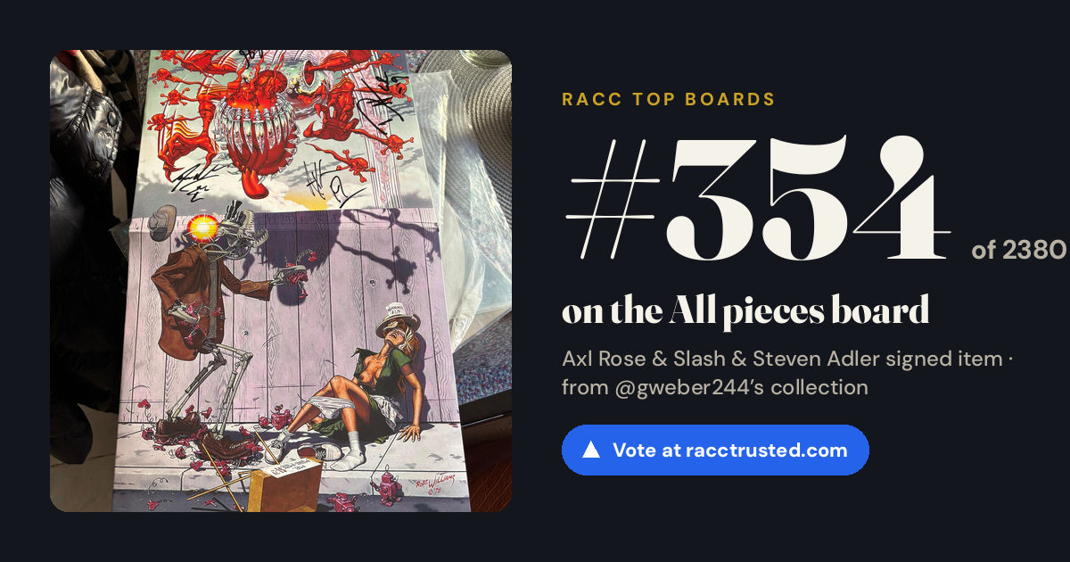 Share card: #354 of 2380 on the All pieces board