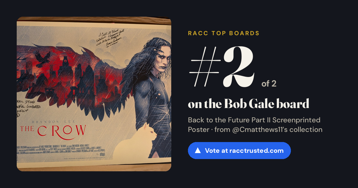 Share card: #2 of 2 on the Bob Gale board