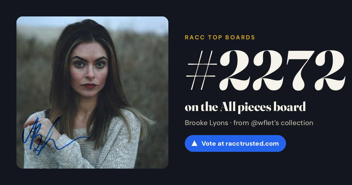 Share card: #2272 of 2277 on the All pieces board