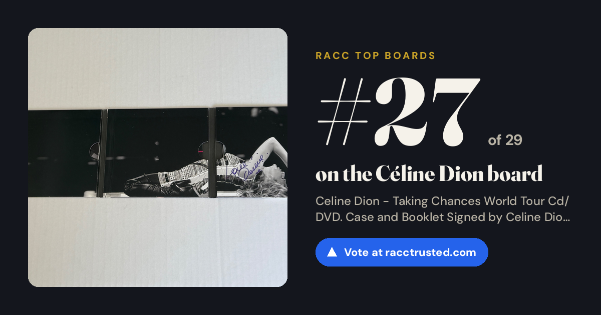 Share card: #27 of 29 on the Céline Dion board