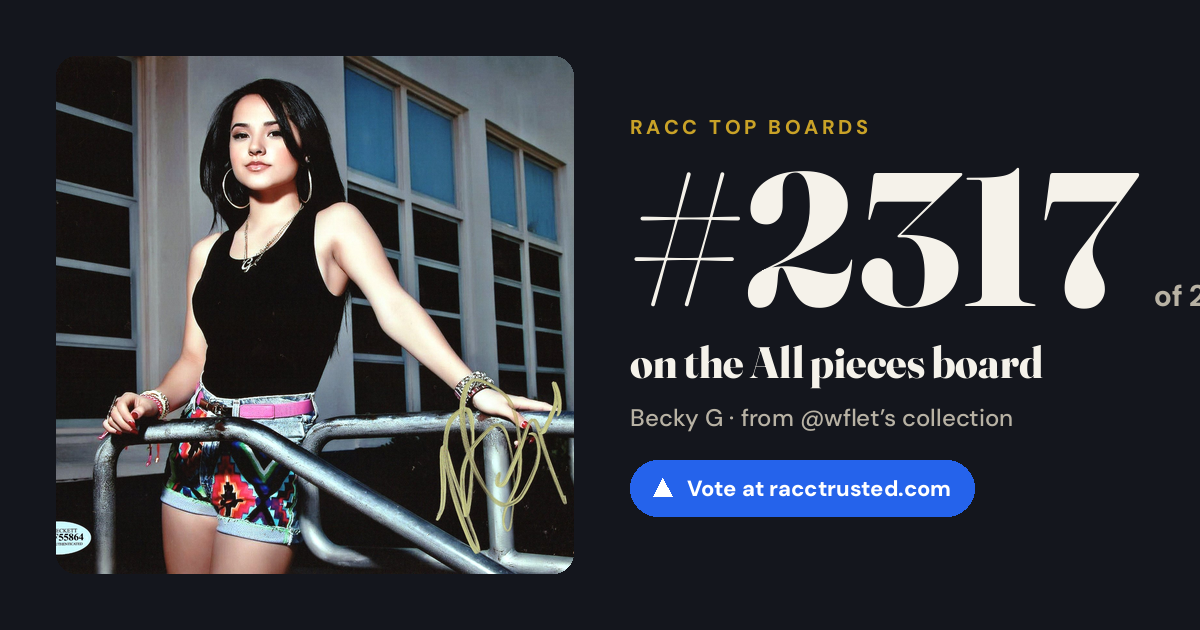 Share card: #2317 of 2325 on the All pieces board