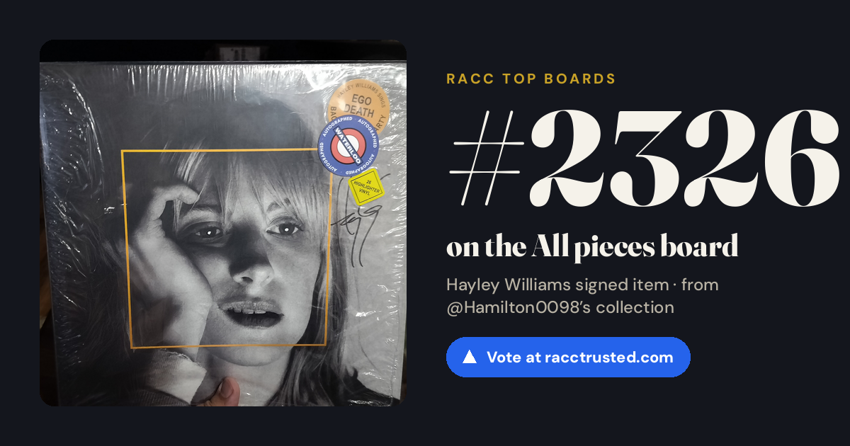 Share card: #2326 of 2336 on the All pieces board