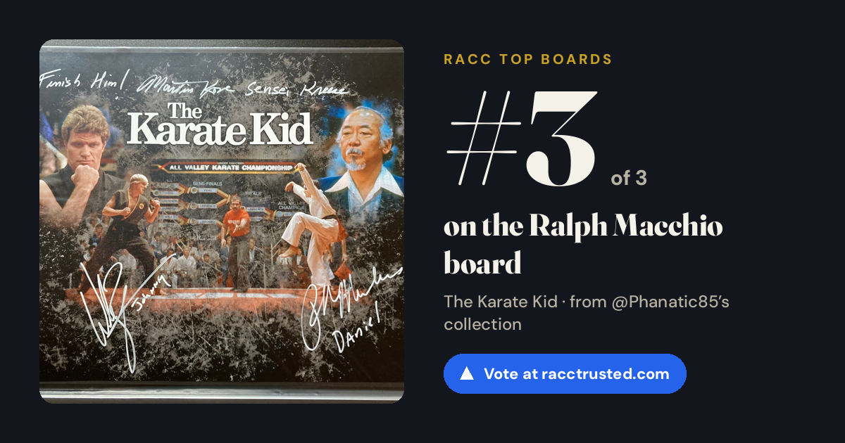Share card: #3 of 3 on the Ralph Macchio board