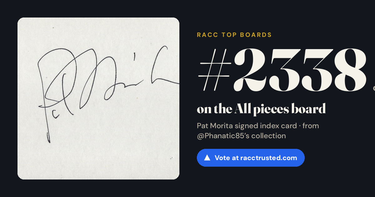 Share card: #2338 of 2350 on the All pieces board