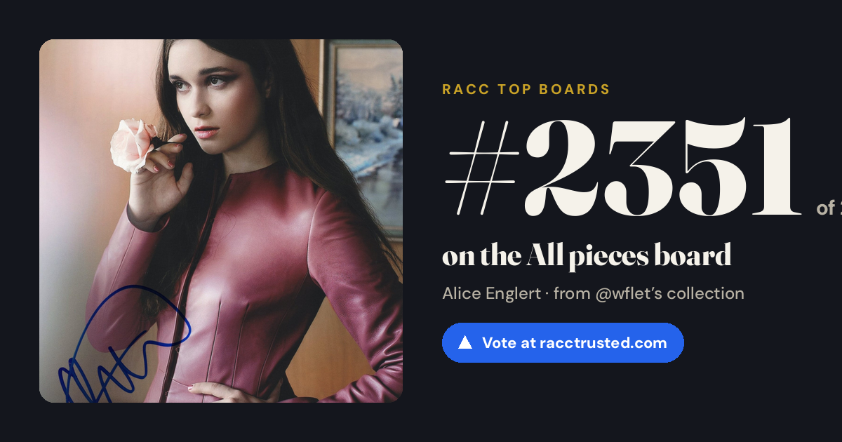 Share card: #2351 of 2353 on the All pieces board