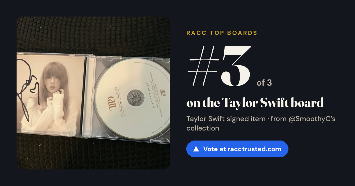 Share card: #3 of 3 on the Taylor Swift board