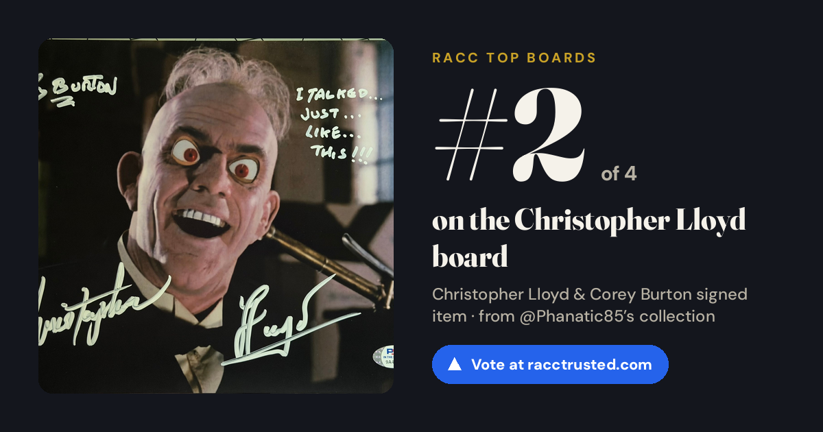Share card: #2 of 4 on the Christopher Lloyd board