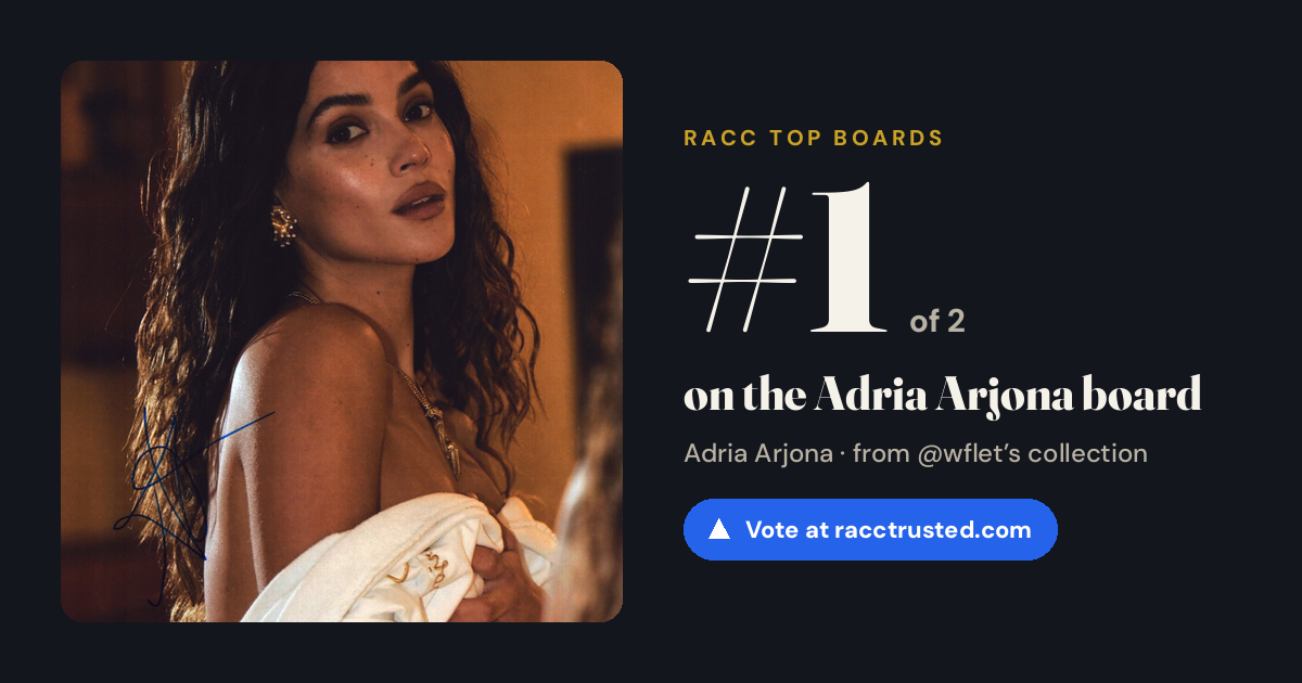 Share card: #1 of 2 on the Adria Arjona board