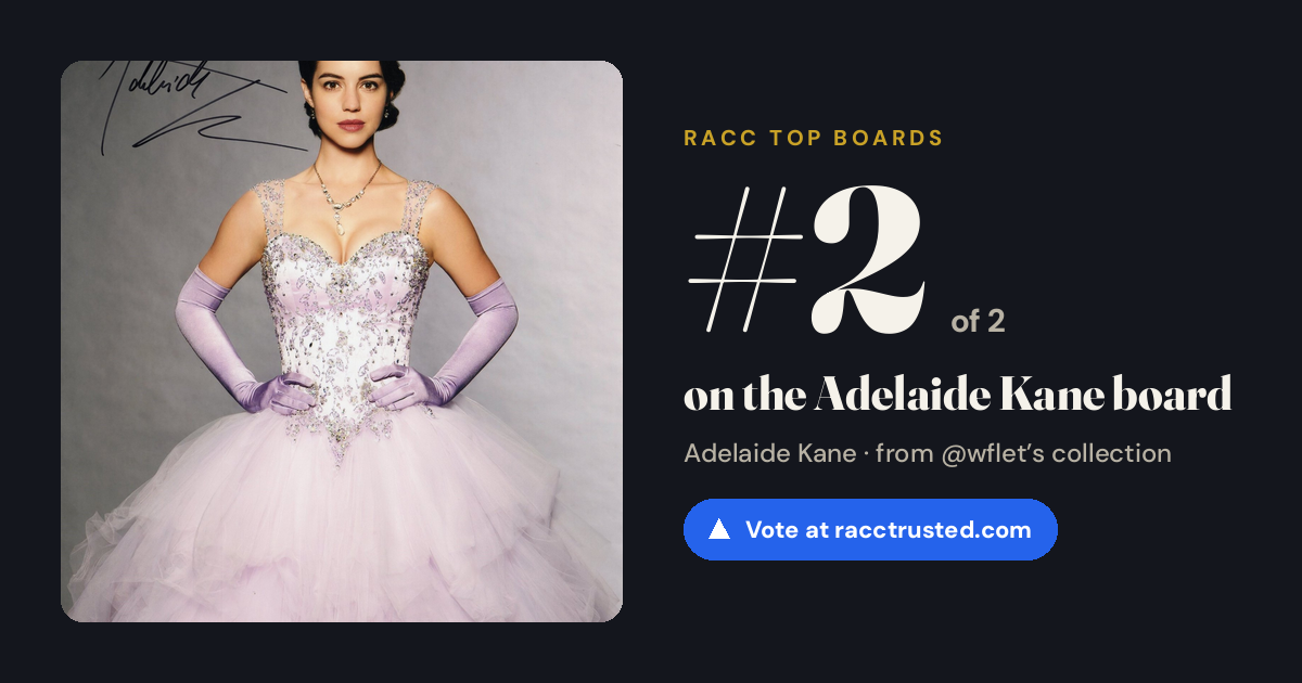 Share card: #2 of 2 on the Adelaide Kane board