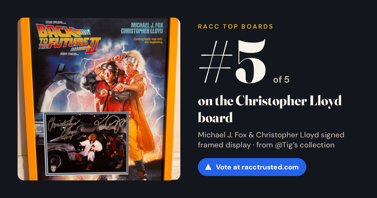 Share card: #5 of 5 on the Christopher Lloyd board