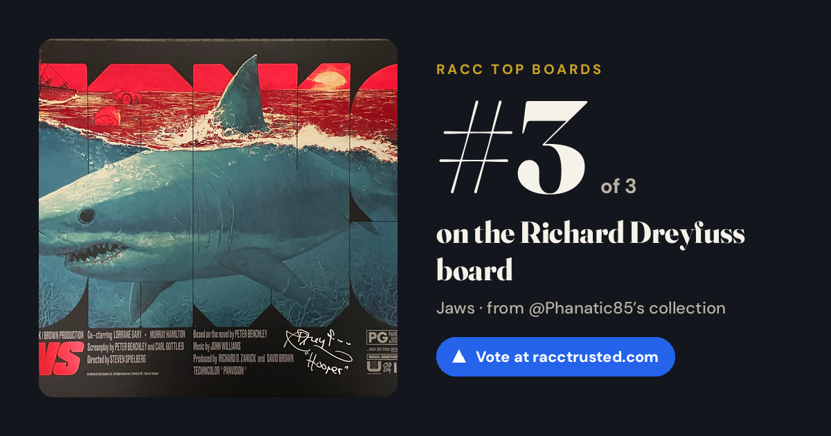 Share card: #3 of 3 on the Richard Dreyfuss board