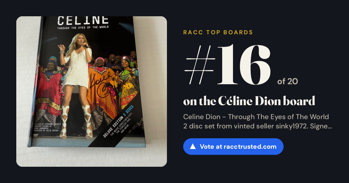 Share card: #16 of 20 on the Céline Dion board