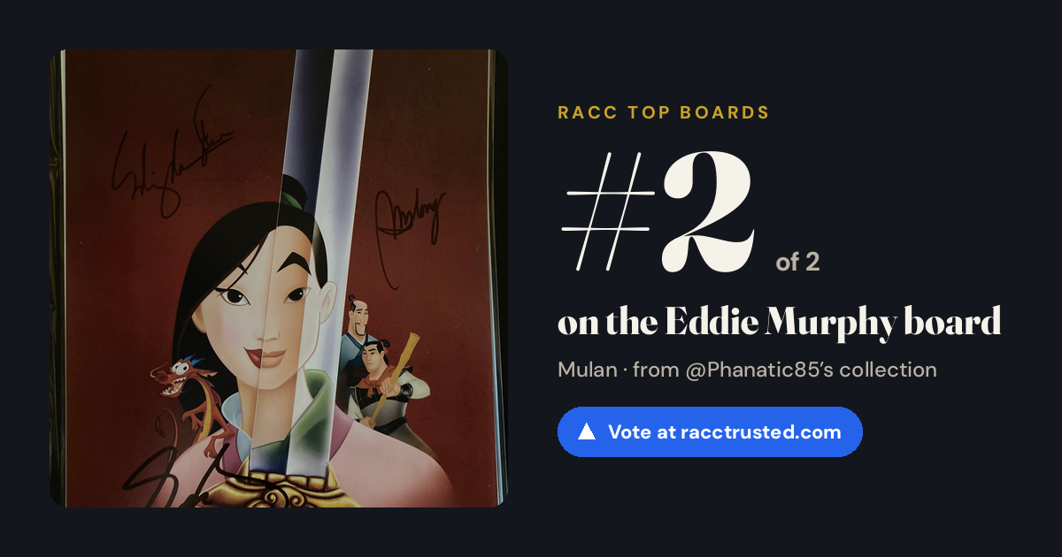Share card: #2 of 2 on the Eddie Murphy board