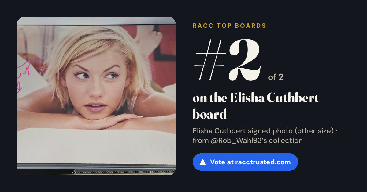 Share card: #2 of 2 on the Elisha Cuthbert board