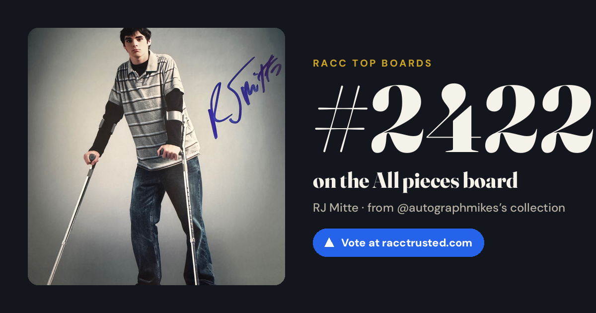 Share card: #2422 of 2422 on the All pieces board