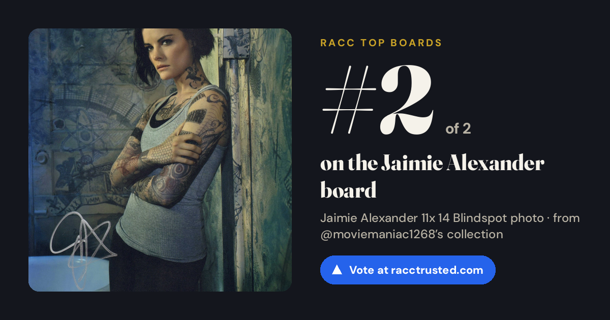 Share card: #2 of 2 on the Jaimie Alexander board