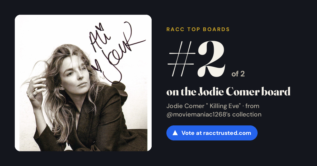 Share card: #2 of 2 on the Jodie Comer board
