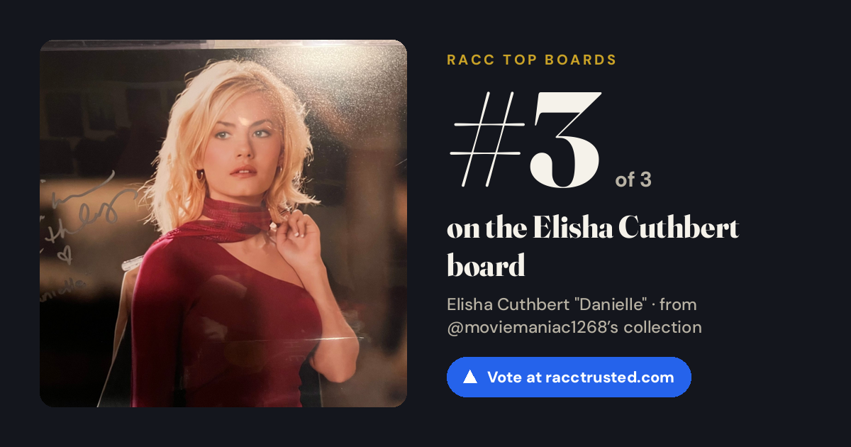 Share card: #3 of 3 on the Elisha Cuthbert board