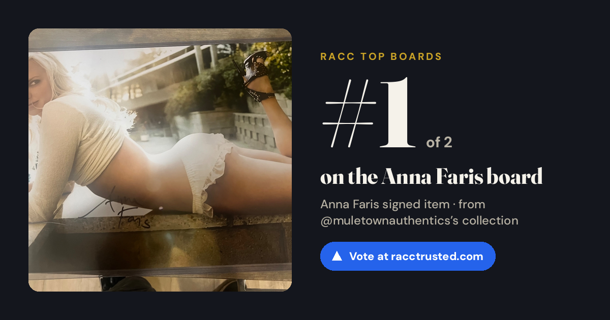 Share card: #1 of 2 on the Anna Faris board