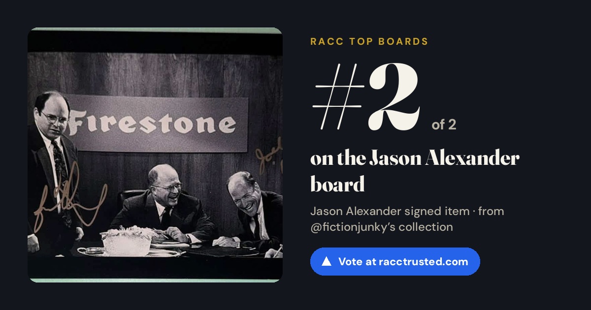 Share card: #2 of 2 on the Jason Alexander board