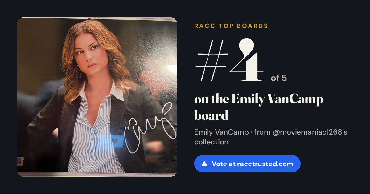 Share card: #4 of 5 on the Emily VanCamp board