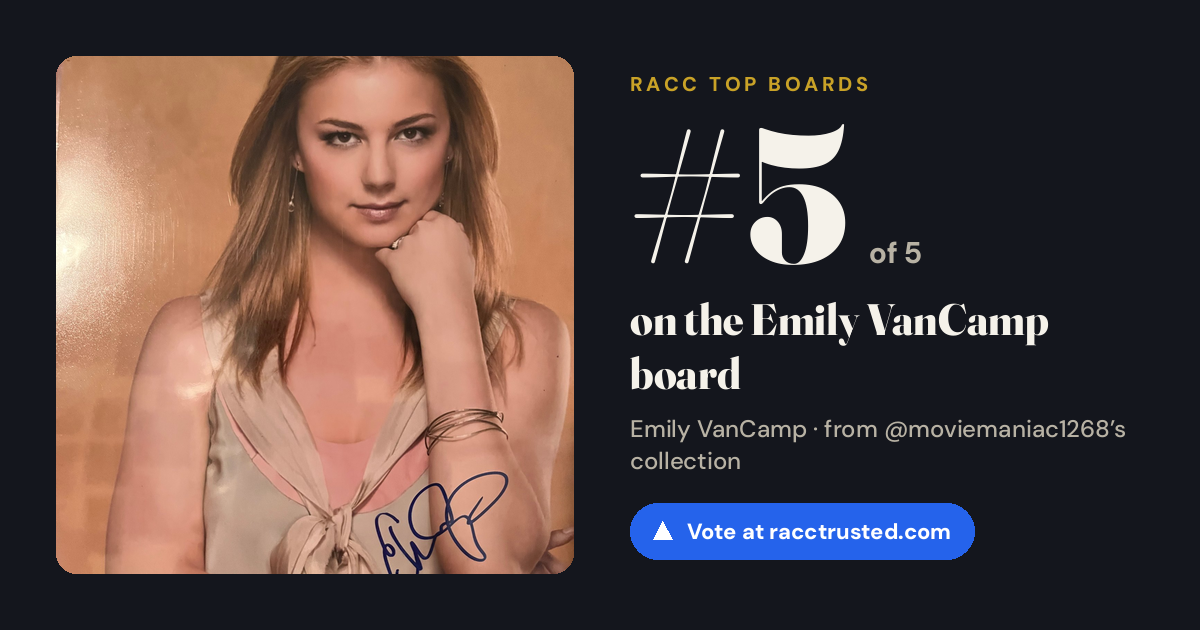 Share card: #5 of 5 on the Emily VanCamp board