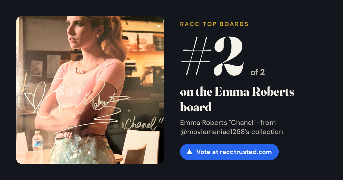 Share card: #2 of 2 on the Emma Roberts board