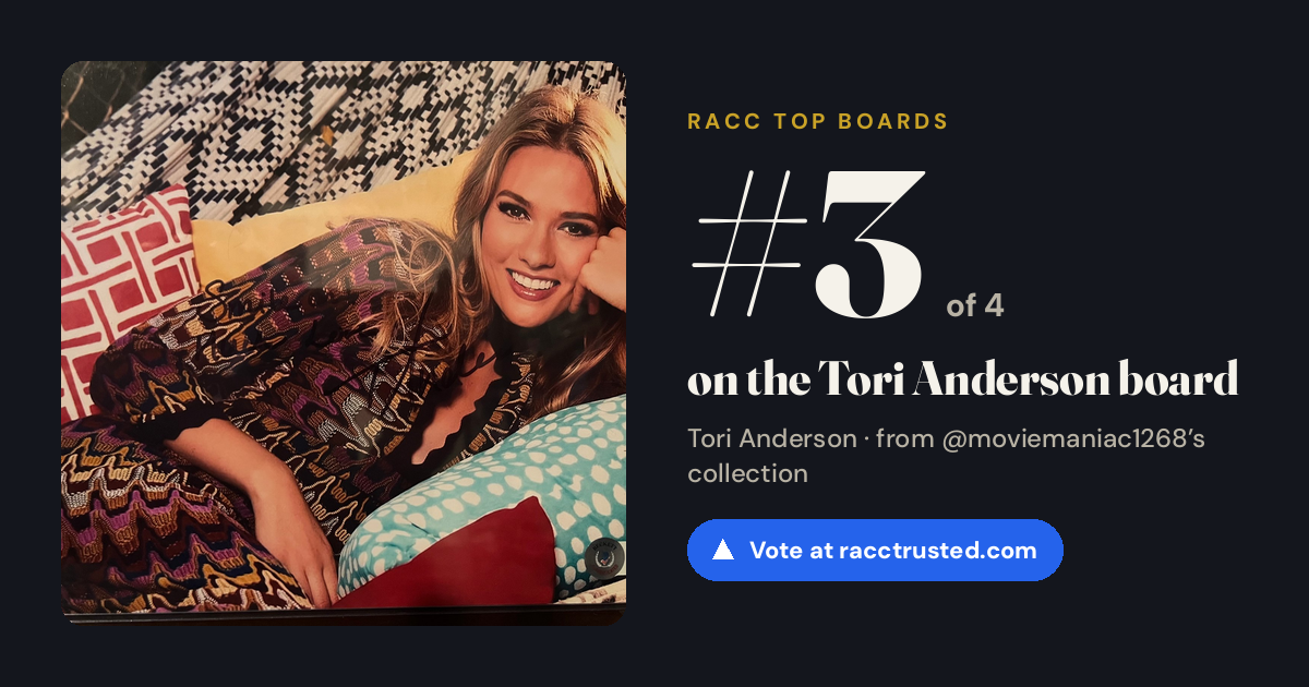 Share card: #3 of 4 on the Tori Anderson board