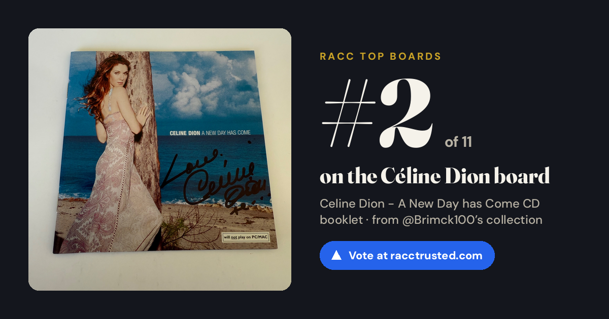 Share card: #2 of 8 on the Céline Dion board