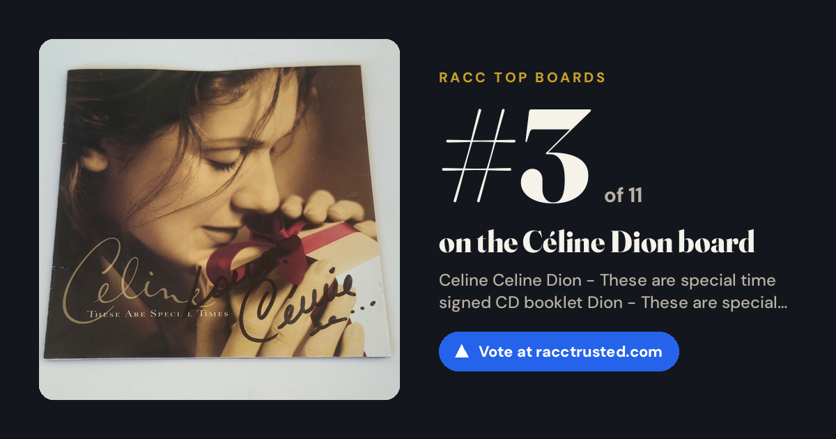 Share card: #3 of 7 on the Céline Dion board