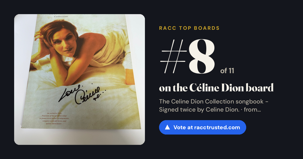 Share card: #8 of 11 on the Céline Dion board