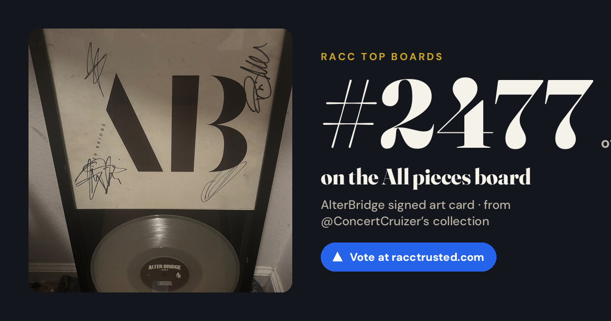 Share card: #2477 of 2503 on the All pieces board